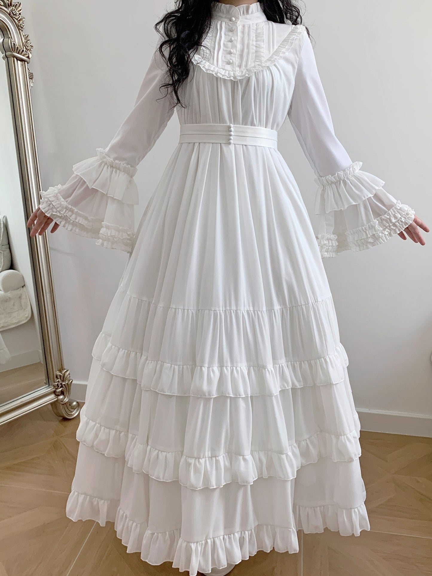 【受注予約~9/25】Princess of Windsor ワンピース・姫袖(ロング丈)【Little Dipper】