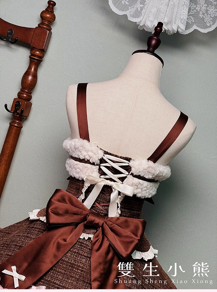 【受注予約~10/23】Frosted Sugar Rabbit ジャンパースカート・サロペット【双生小熊】