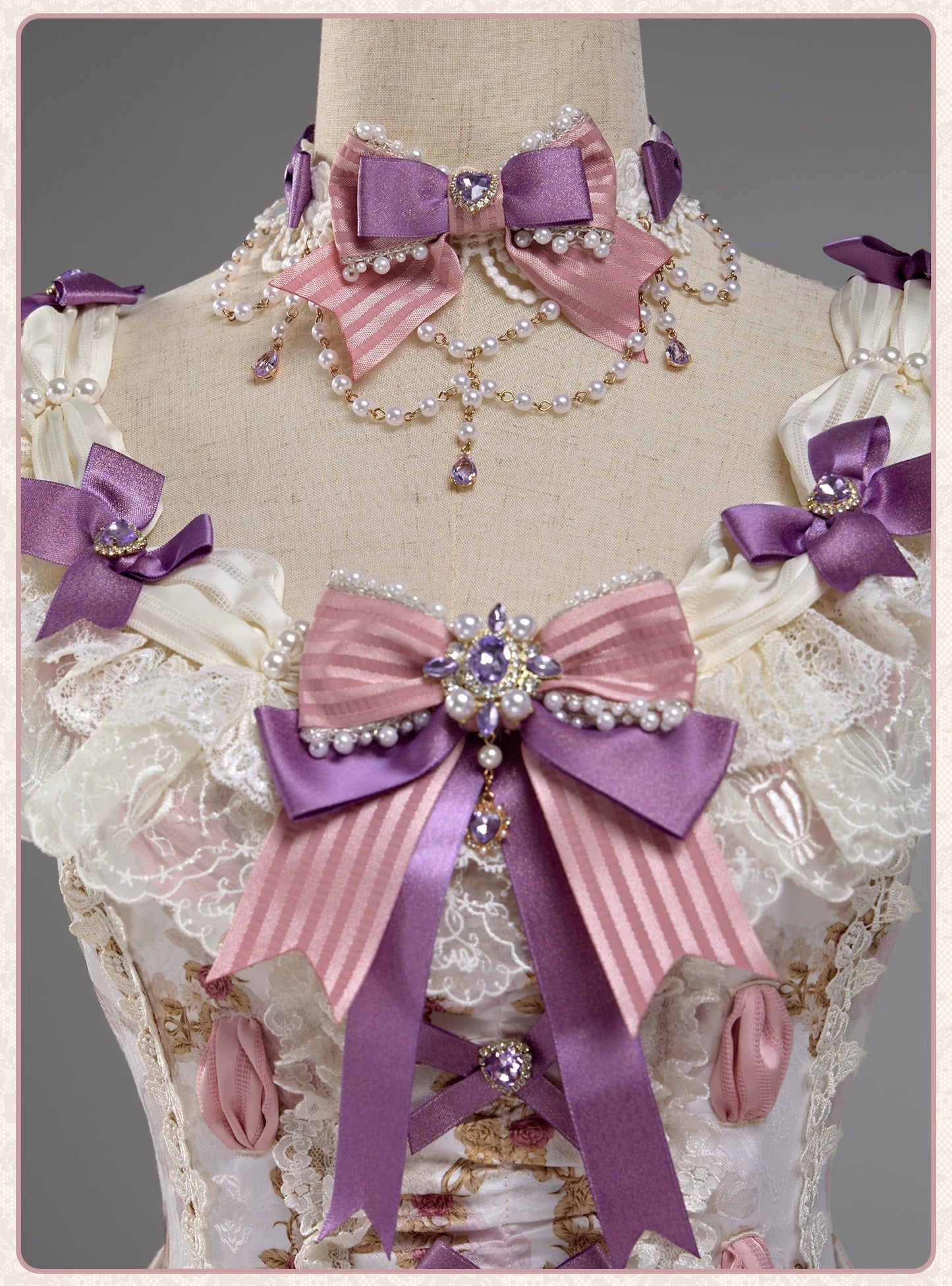 【受注予約~6/16】Antique Jewel Fragrance ジャンパースカート・フルセット【双生小熊】