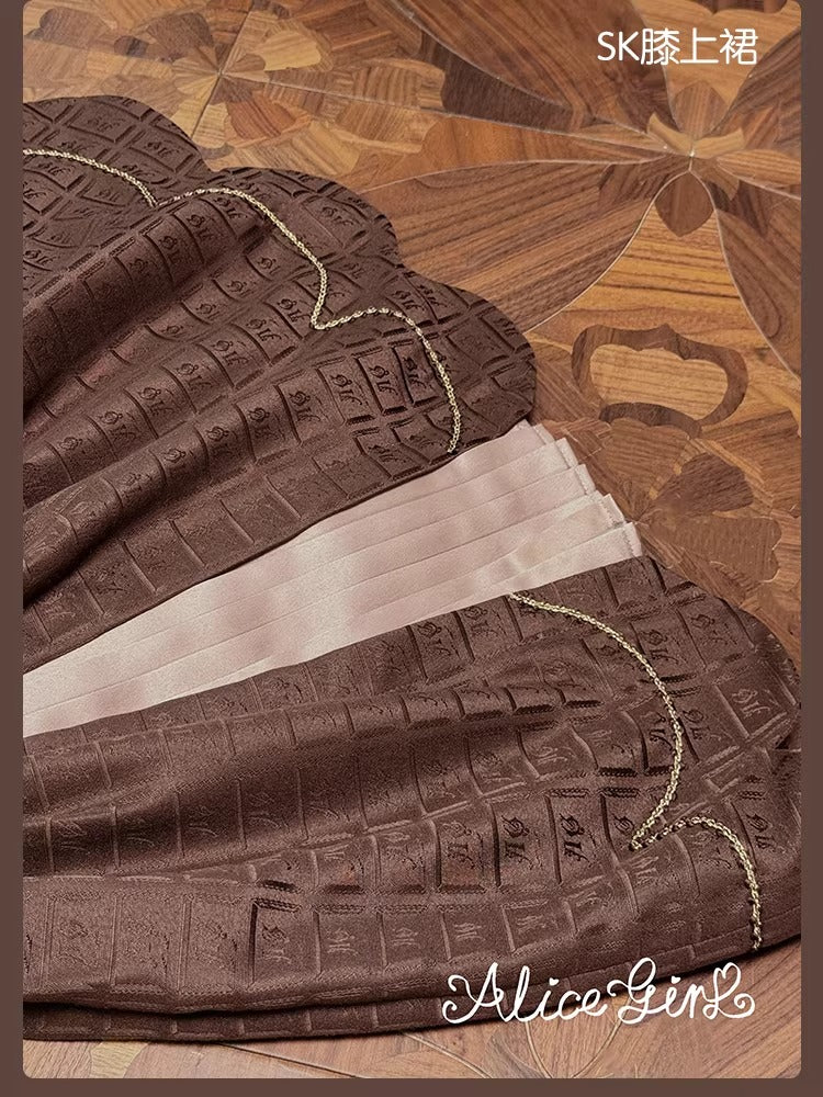 【受注予約~3/3】Chocolate Bear ジャンパースカート・スカート【Alice Girl】