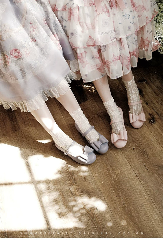 【受注予約~6/29】momo Party 2.0 リボンパンプス【仲夏物語】