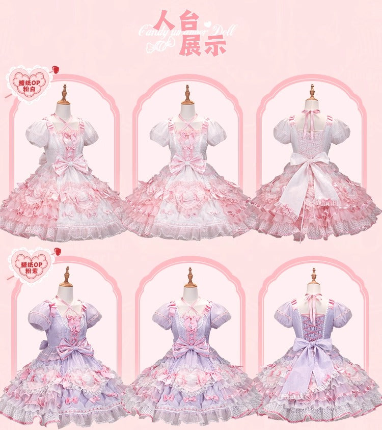 【受注予約~12/8】Candy Wrapper ワンピース【花与珍珠匣】