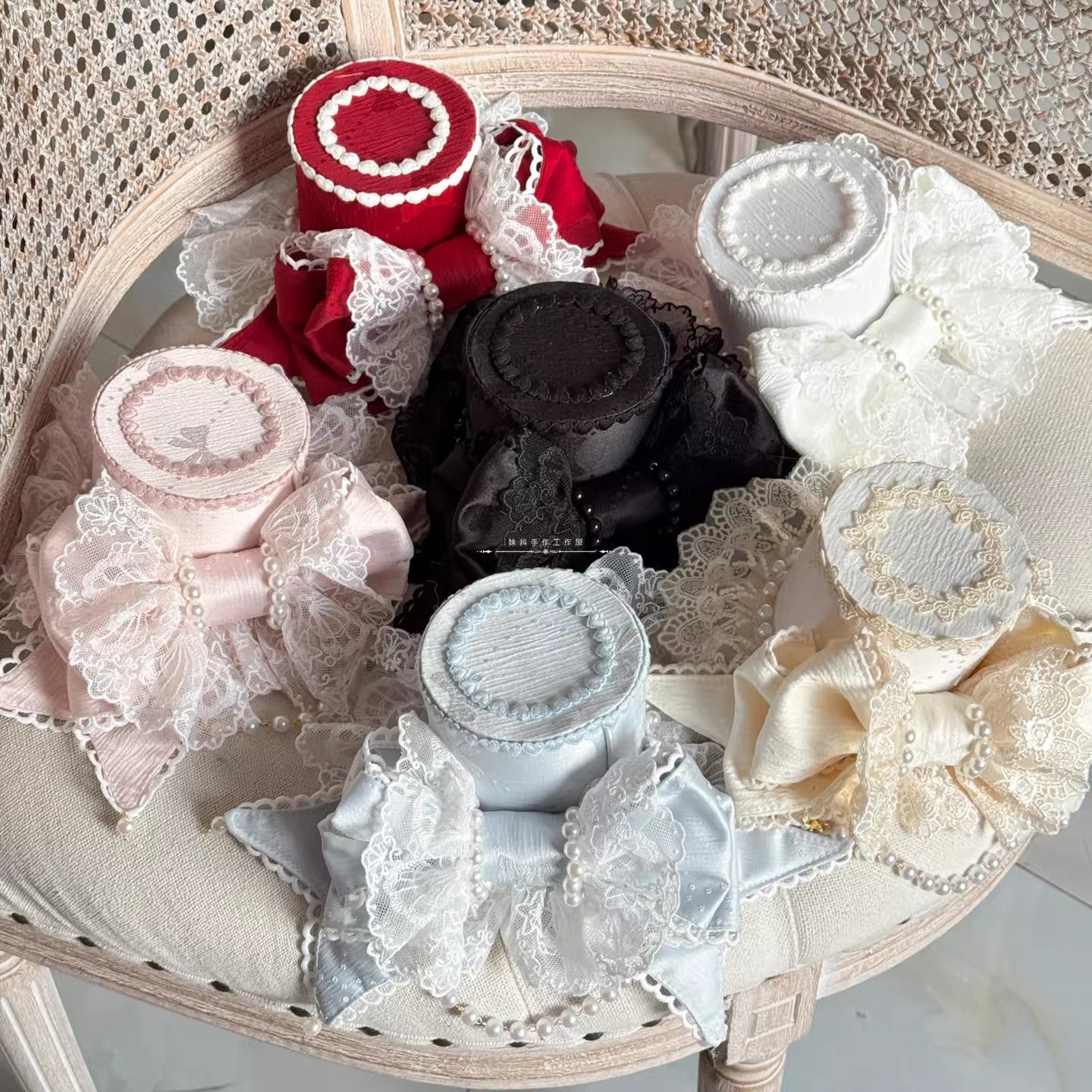 プチリボンシルクハット【妹抖手作工作屋】