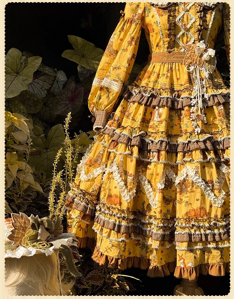 [Pre-orders open until October 2nd] Autumn Harvest in the Hill One-Piece Dress [Flowers and Pearl Box]