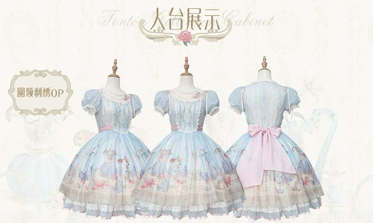【受注予約~4/29】Fenton Curio Cabinet ワンピース・ジャンパースカート・エプロン【花与珍珠匣】