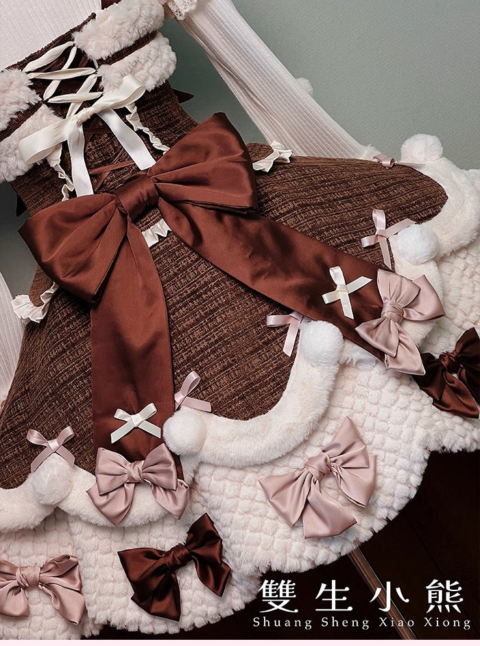 【受注予約~10/23】Frosted Sugar Rabbit ジャンパースカート・サロペット【双生小熊】