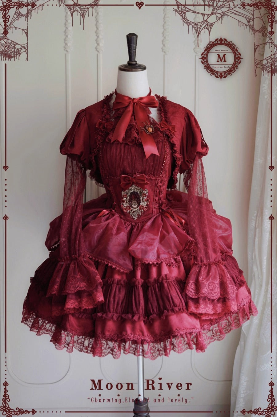 【受注予約~12/11】月光蜘蛛 ケープ・ボレロ【Moon River】