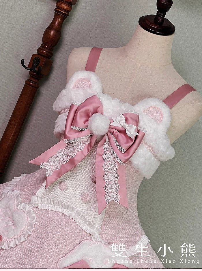 【受注予約~10/23】Frosted Sugar Rabbit ジャンパースカート・サロペット【双生小熊】