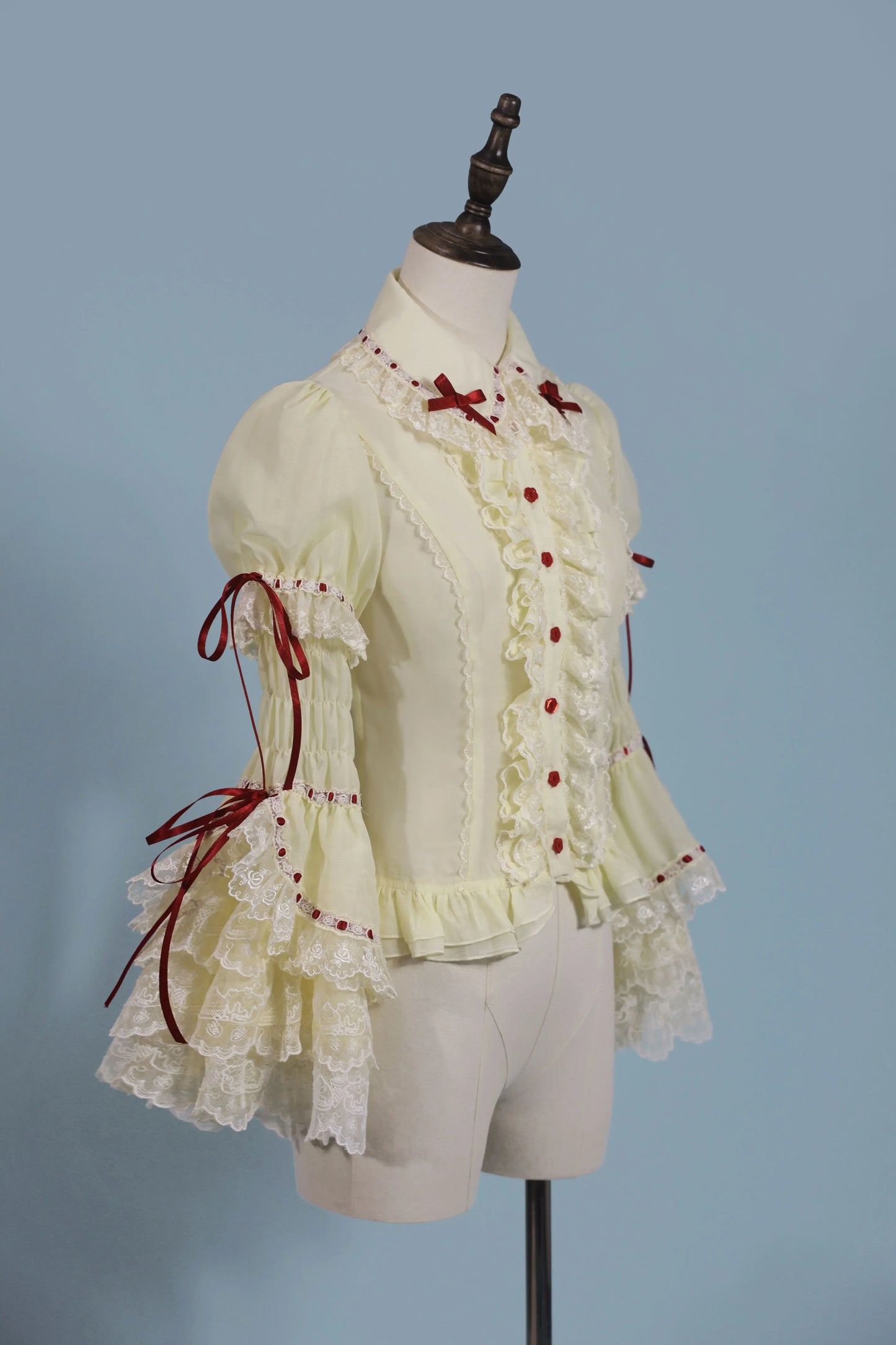 【受注予約~9/28】イチゴと花束 3.0 ブラウス【Antique Doll】