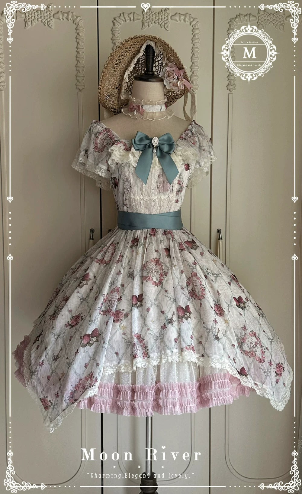 【受注予約~8/12】Secret Strawberry Garden ジャンパースカート(タイプ5) 【Moon River】