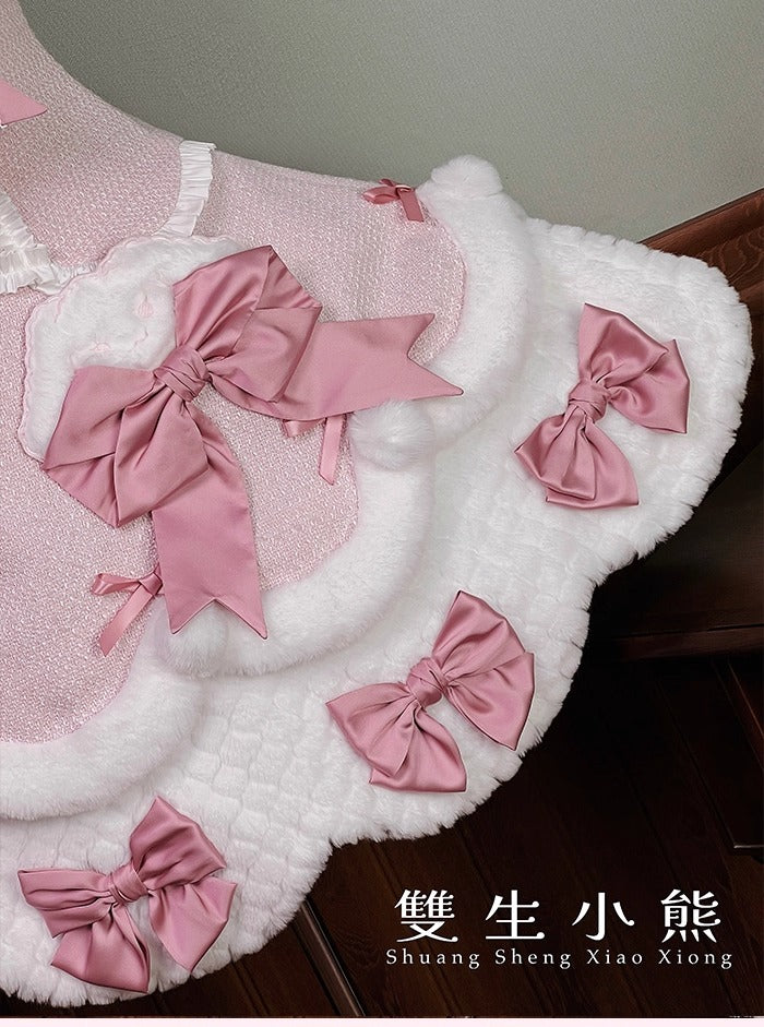 【受注予約~10/23】Frosted Sugar Rabbit ジャンパースカート・サロペット【双生小熊】