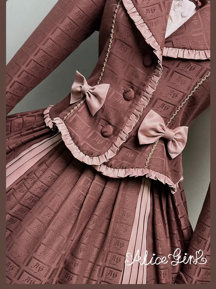 【受注予約~3/3】Chocolate Bear ジャンパースカート・スカート【Alice Girl】