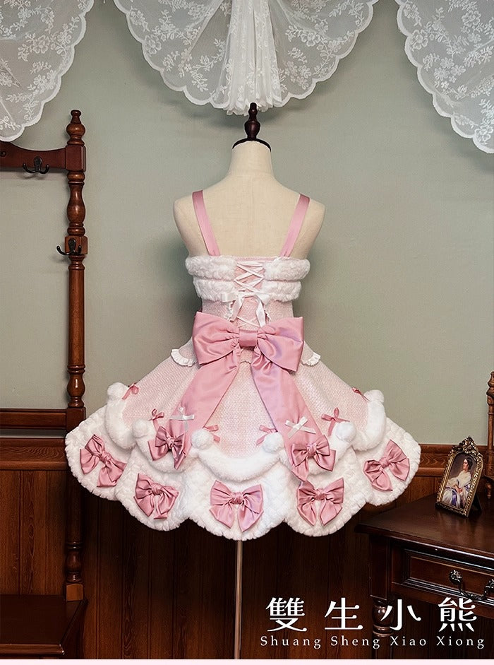 【受注予約~10/23】Frosted Sugar Rabbit ジャンパースカート・サロペット【双生小熊】