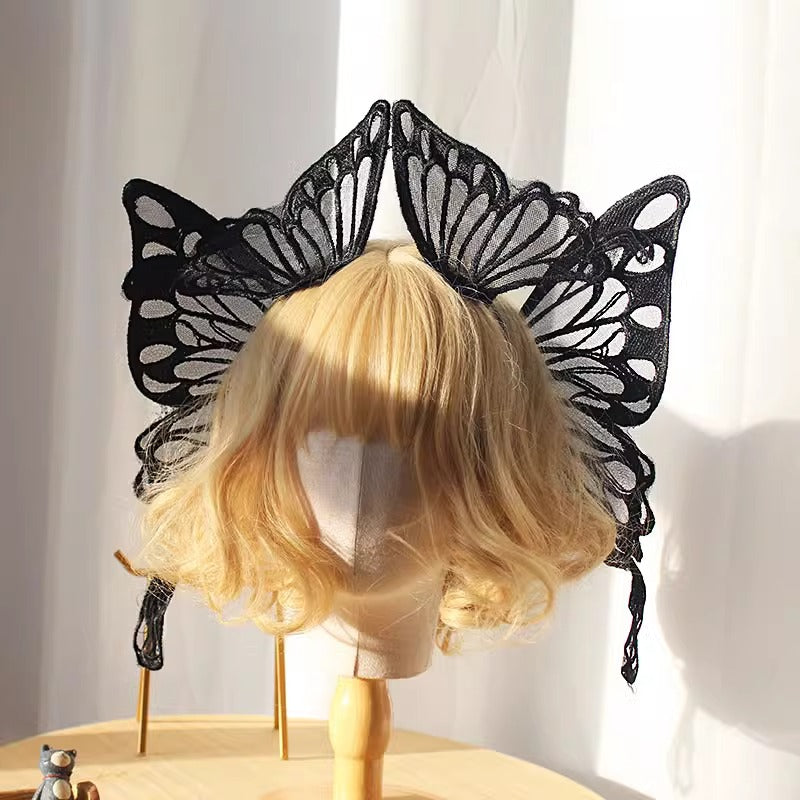 蝶々の羽根 リボンクリップ【鹿系少女手作小铺】