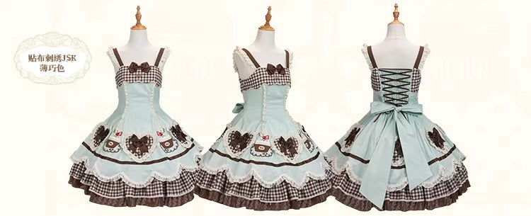 【受注予約~1/26】CupCakes ジャンパースカート【花与珍珠匣】