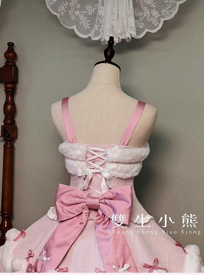 【受注予約~10/23】Frosted Sugar Rabbit ジャンパースカート・サロペット【双生小熊】