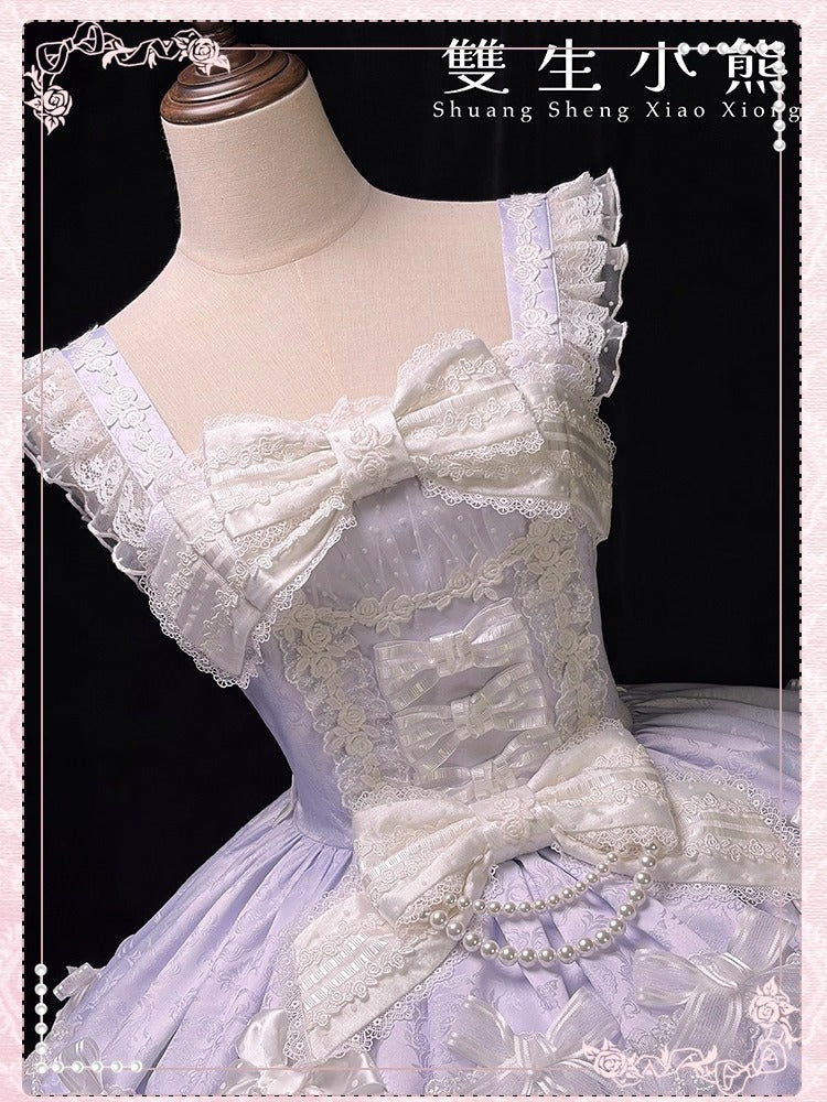 【受注予約~12/25】Love Heart ジャンパースカート【双生小熊】