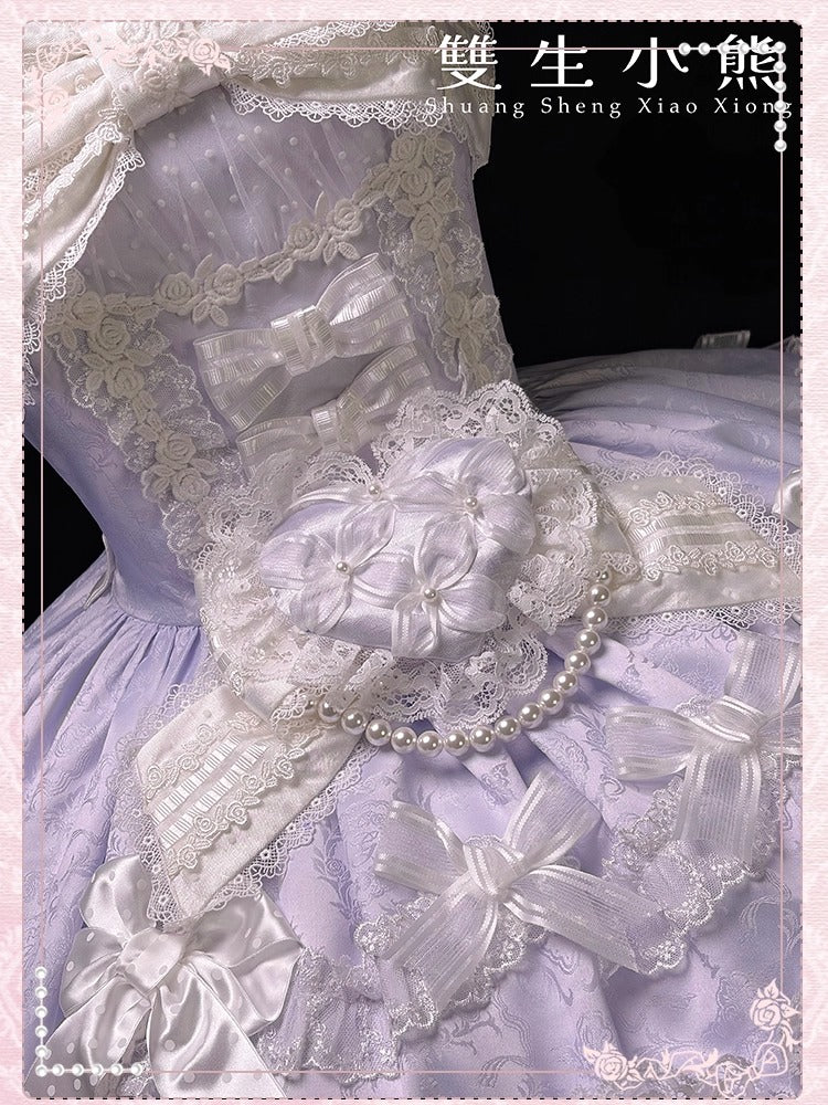 【受注予約~12/25】Love Heart ジャンパースカート【双生小熊】