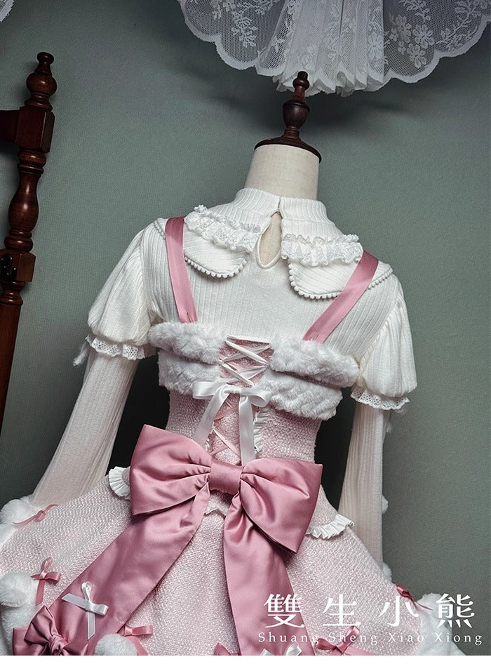 【受注予約~10/23】Frosted Sugar Rabbit ジャンパースカート・サロペット【双生小熊】