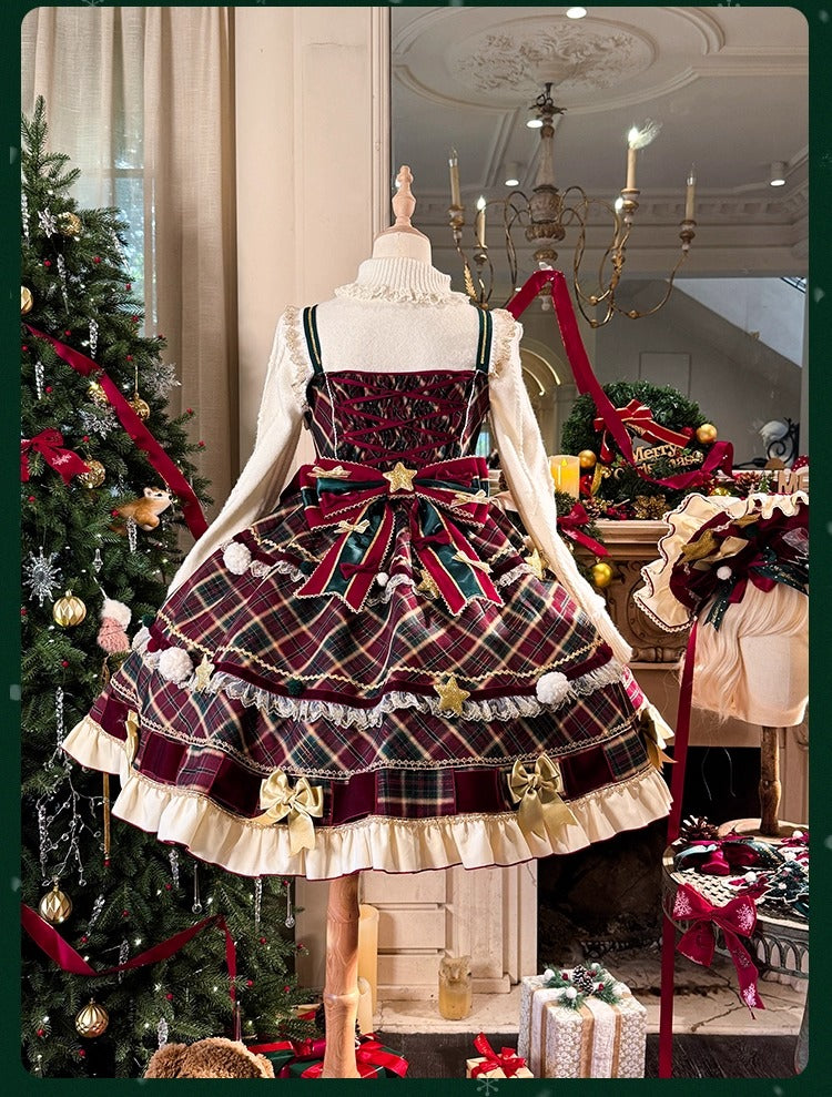 【受注予約~10/28】Christmas Eve ワンピース・ジャンパースカート【花与珍珠匣】