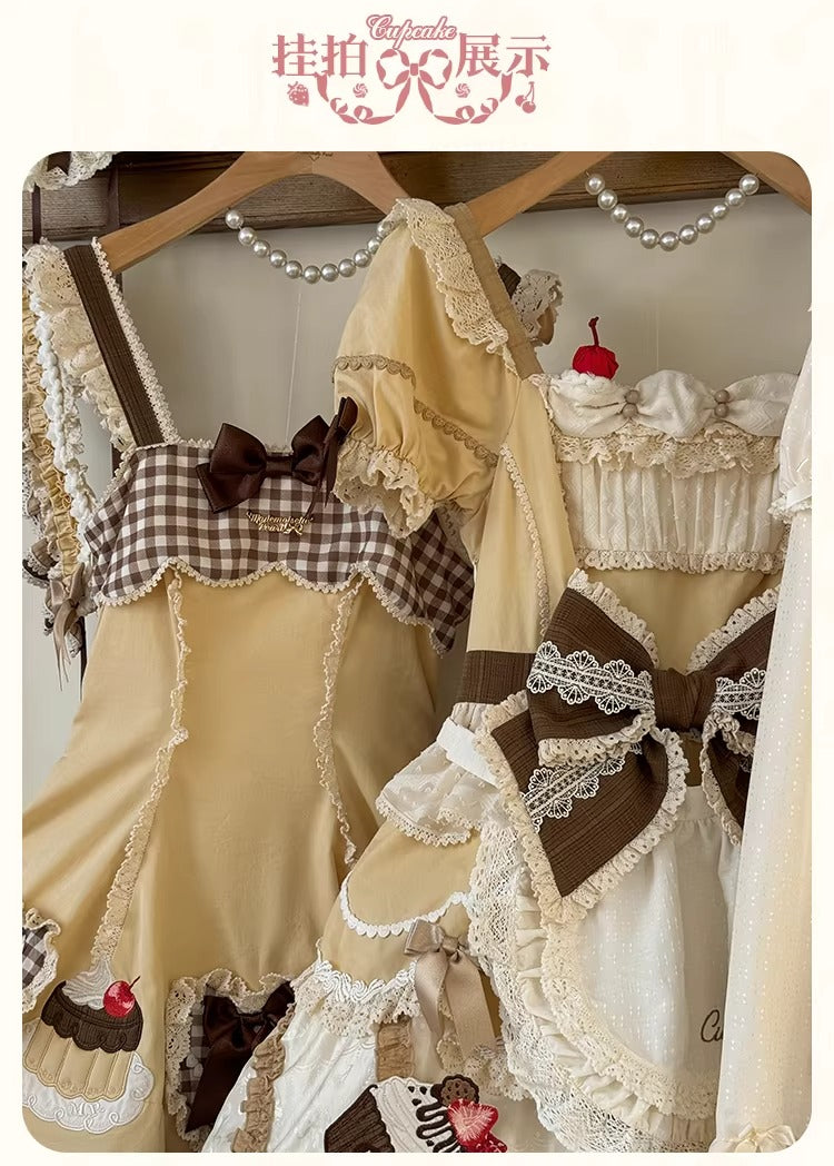 【受注予約~1/26】CupCakes ジャンパースカート【花与珍珠匣】