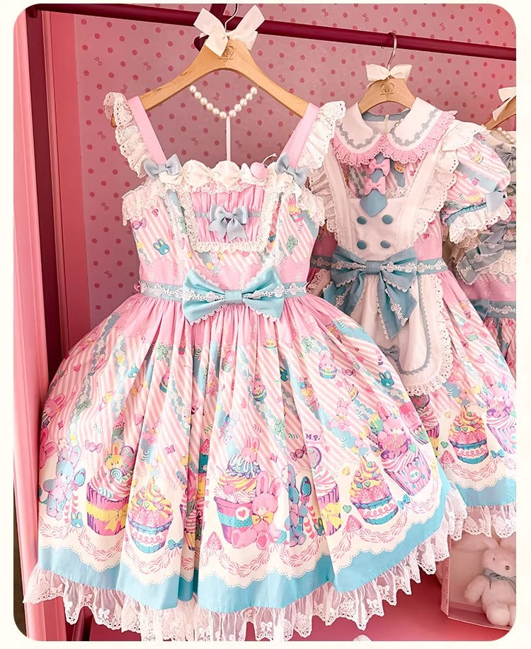 【受注予約~1/26】CupCakes ジャンパースカート【花与珍珠匣】