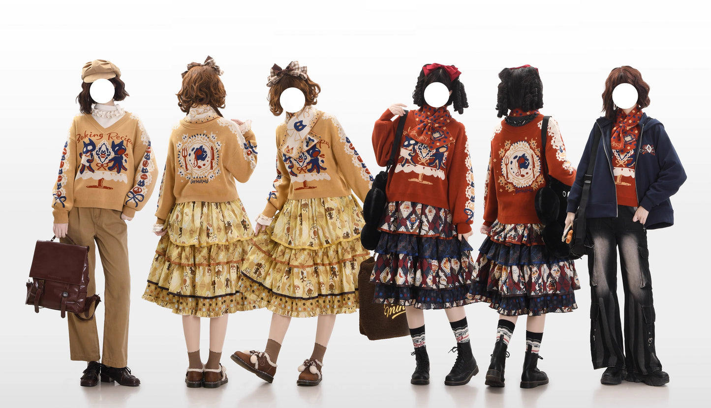 Cat Afternoon Tea ニット・トップス【FrogicStudio】