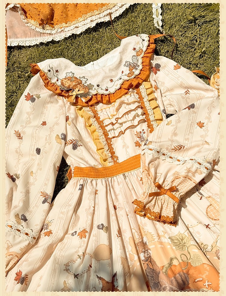 [Pre-orders open until October 2nd] Autumn Harvest in the Hill One-Piece Dress [Flowers and Pearl Box]