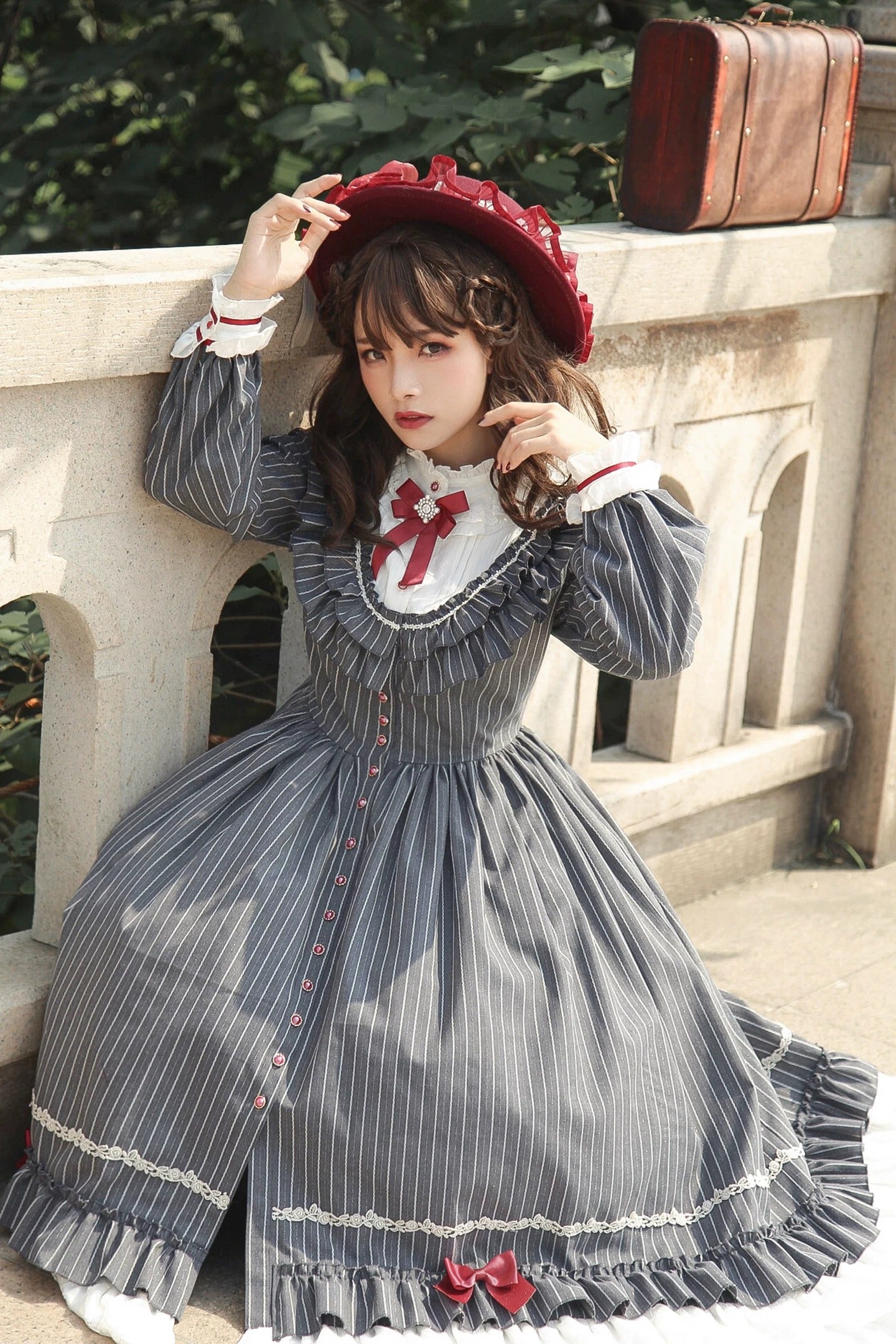 【受注予約~9/6】フィレンツェの旅人 ワンピース・ハットセット【Fantastic Wind】