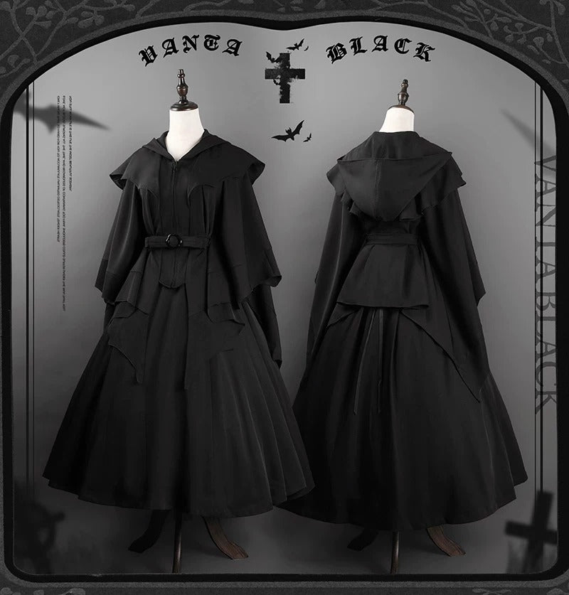 【受注予約~5/25】コウモリフード付きマント【VantablackStudio】