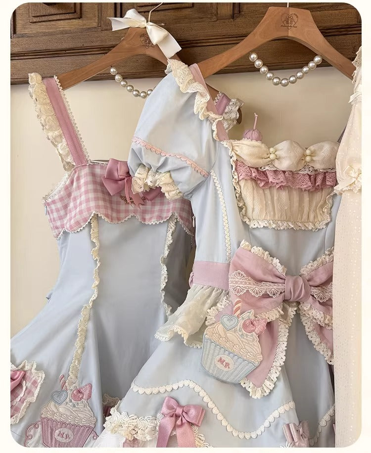 【受注予約~1/26】CupCakes ジャンパースカート【花与珍珠匣】