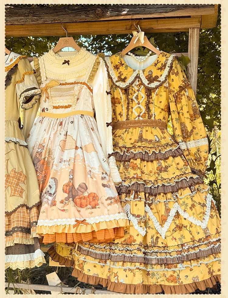 [Pre-orders open until October 2nd] Autumn Harvest in the Hill One-Piece Dress [Flowers and Pearl Box]