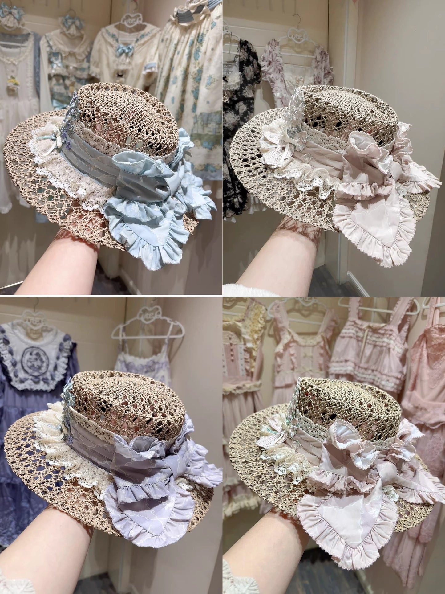 【受注予約~2/26】わすれな草の帽子【LittlePlum】