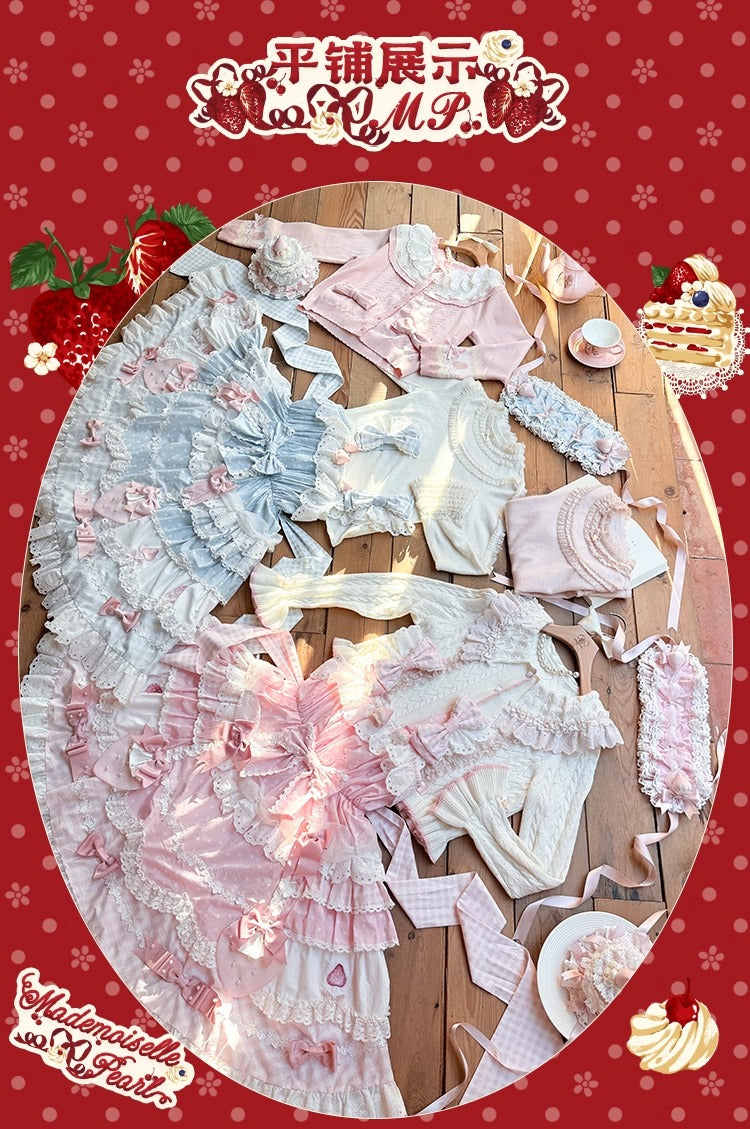 【受注予約~11/18】Strawberry Cake Illustration ジャンパースカート(タイプ1)【花与珍珠匣】