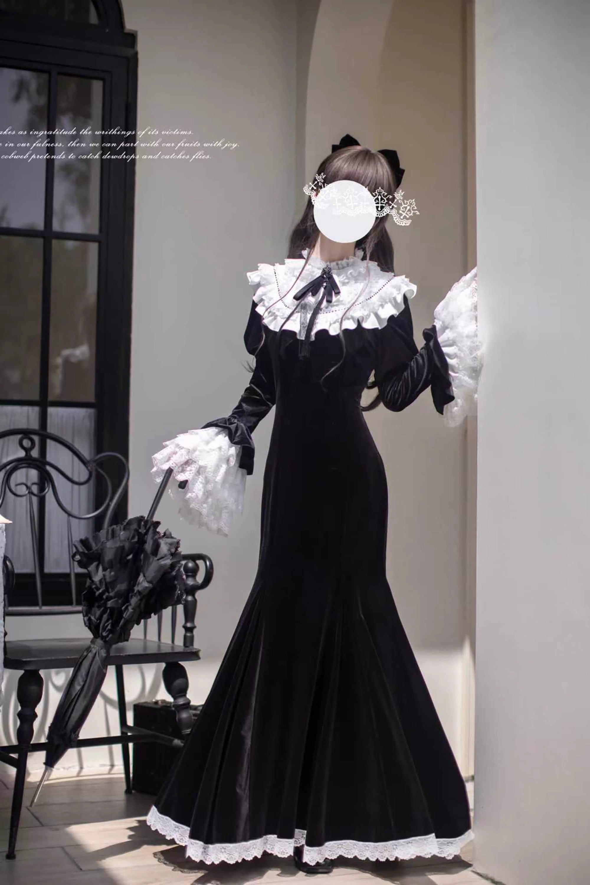 Raven Feather Poems マーメイドワンピース【胡桃木JK】 – Epetice