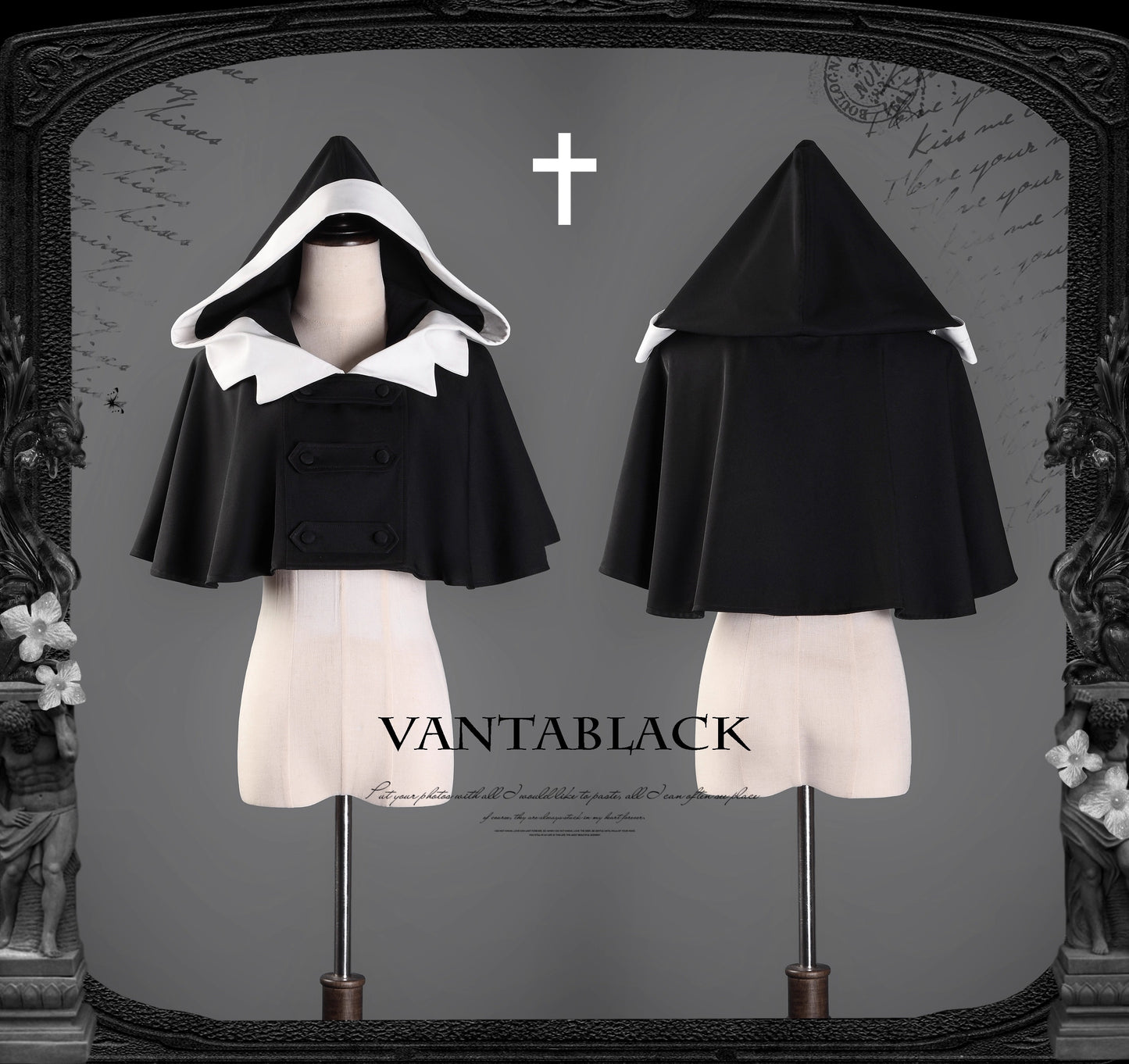 【受注予約~11/24】Priest-Sister ワンピース・ケープ【VantablackStudio】
