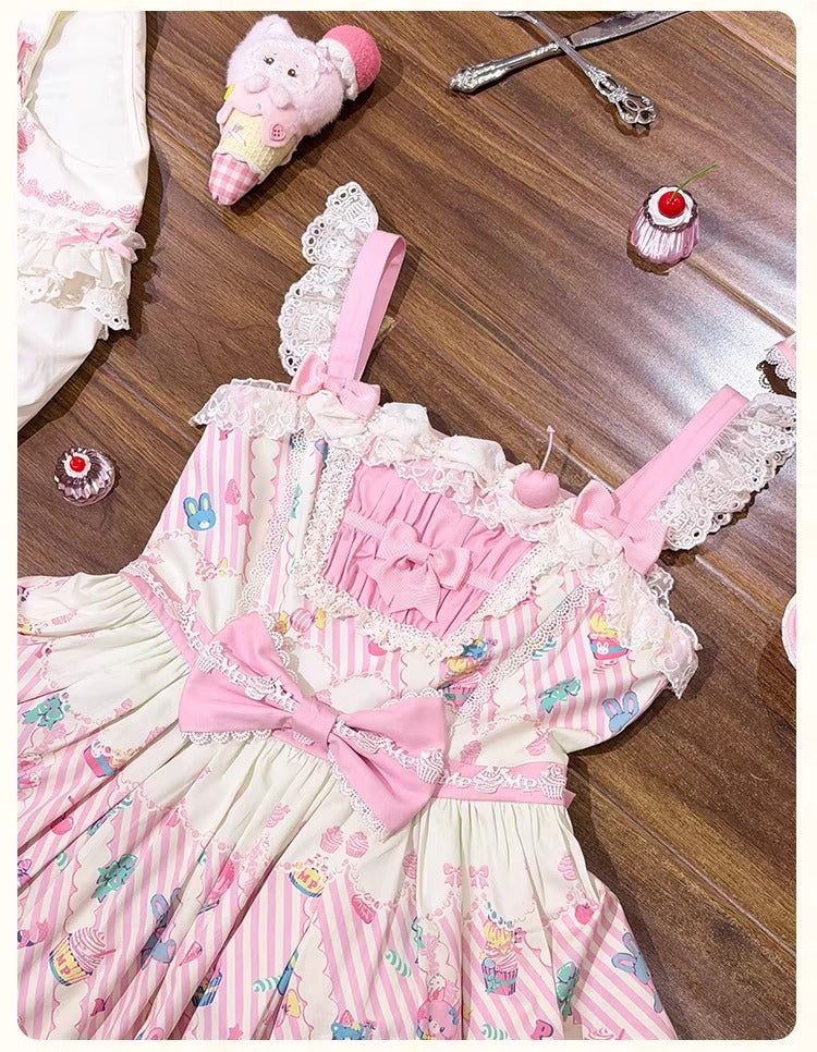 【受注予約~1/26】CupCakes ジャンパースカート【花与珍珠匣】