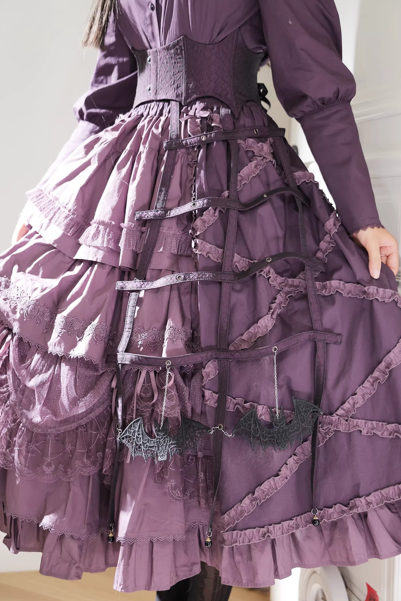 クリノリン型スカート飾り(蝙蝠レース)【Oblivion Street】