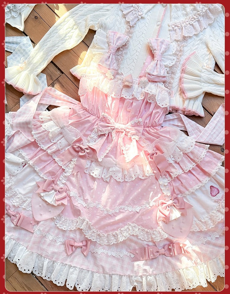 【受注予約~11/18】Strawberry Cake Illustration ジャンパースカート(タイプ1)【花与珍珠匣】