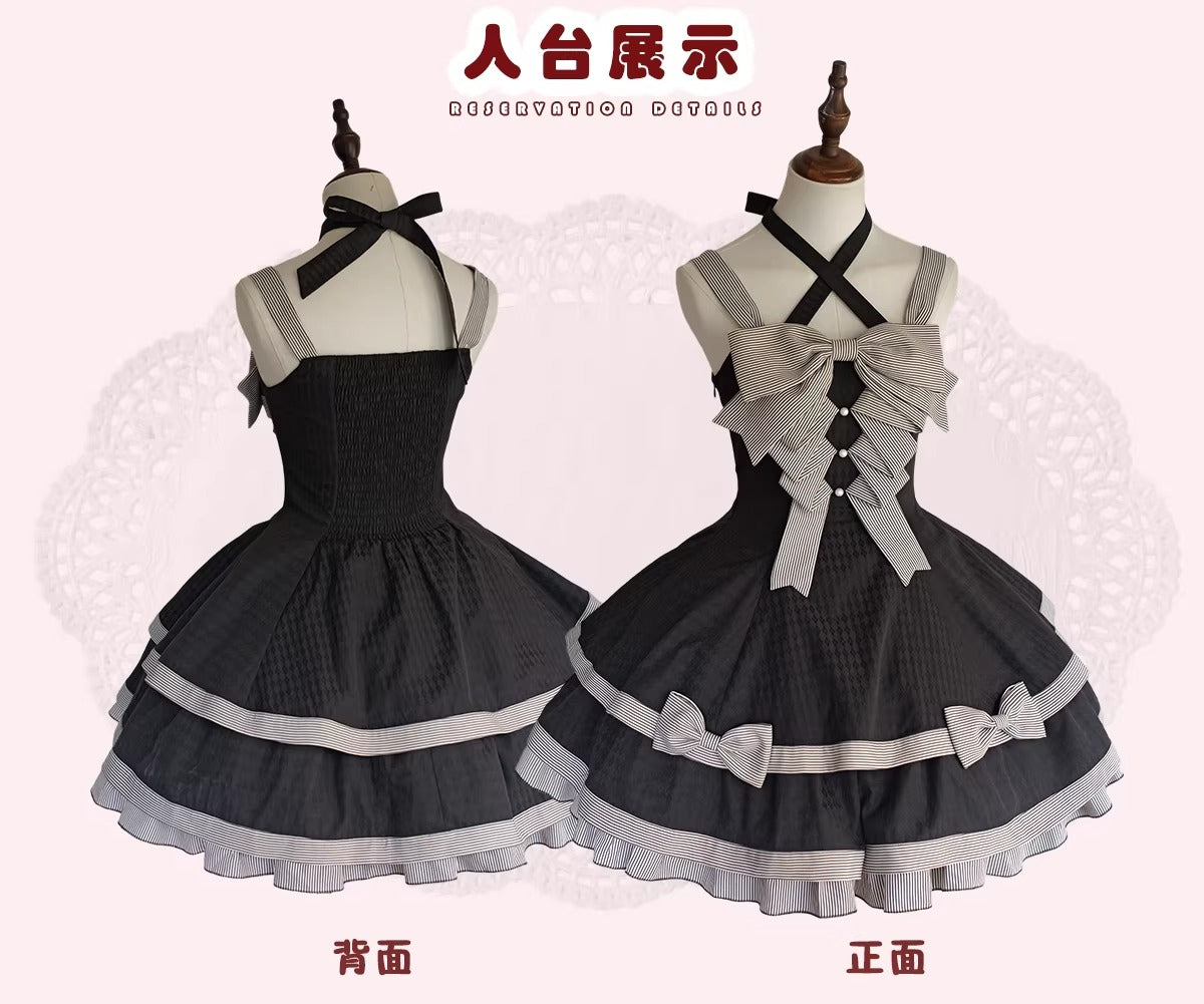 【受注予約~4/13】Summer Dot ジャンパースカート・アクセサリーセット【甜蜜梦境】