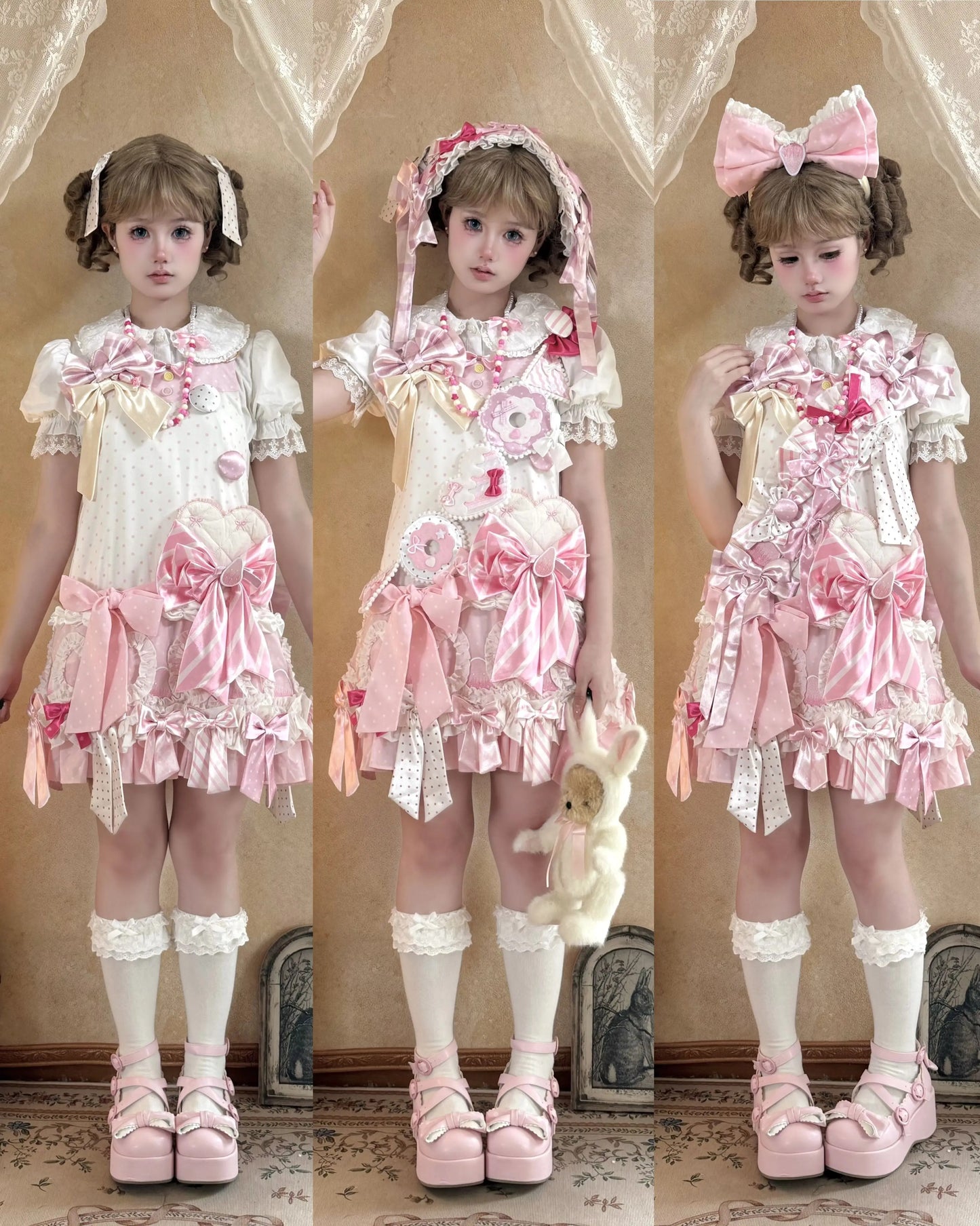 【受注予約~8/13】Ribbon Ribbon サロペット【sedef】