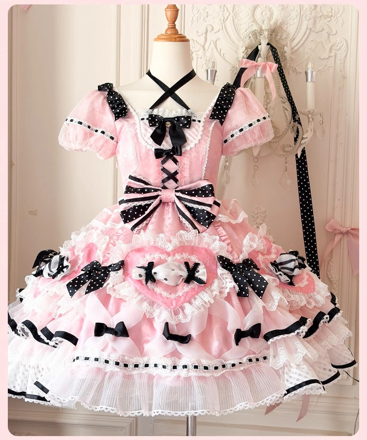 【受注予約~12/8】Candy Wrapper ワンピース【花与珍珠匣】