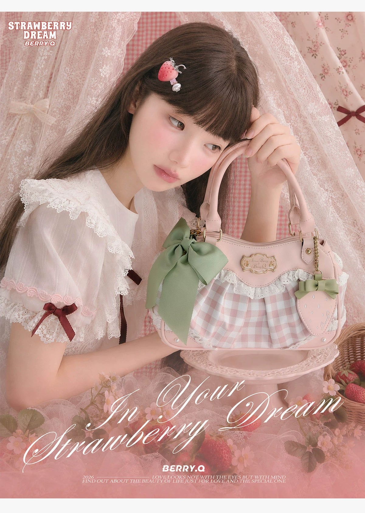 Strawberry Tale ハンドバッグ【BerryQ】