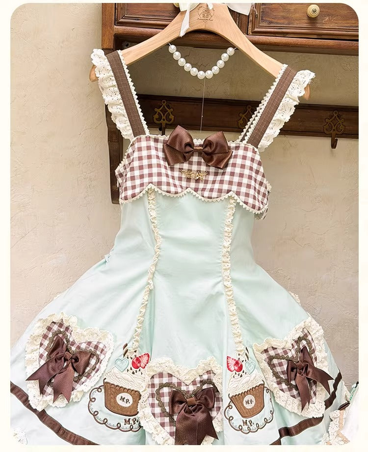 【受注予約~1/26】CupCakes ジャンパースカート【花与珍珠匣】