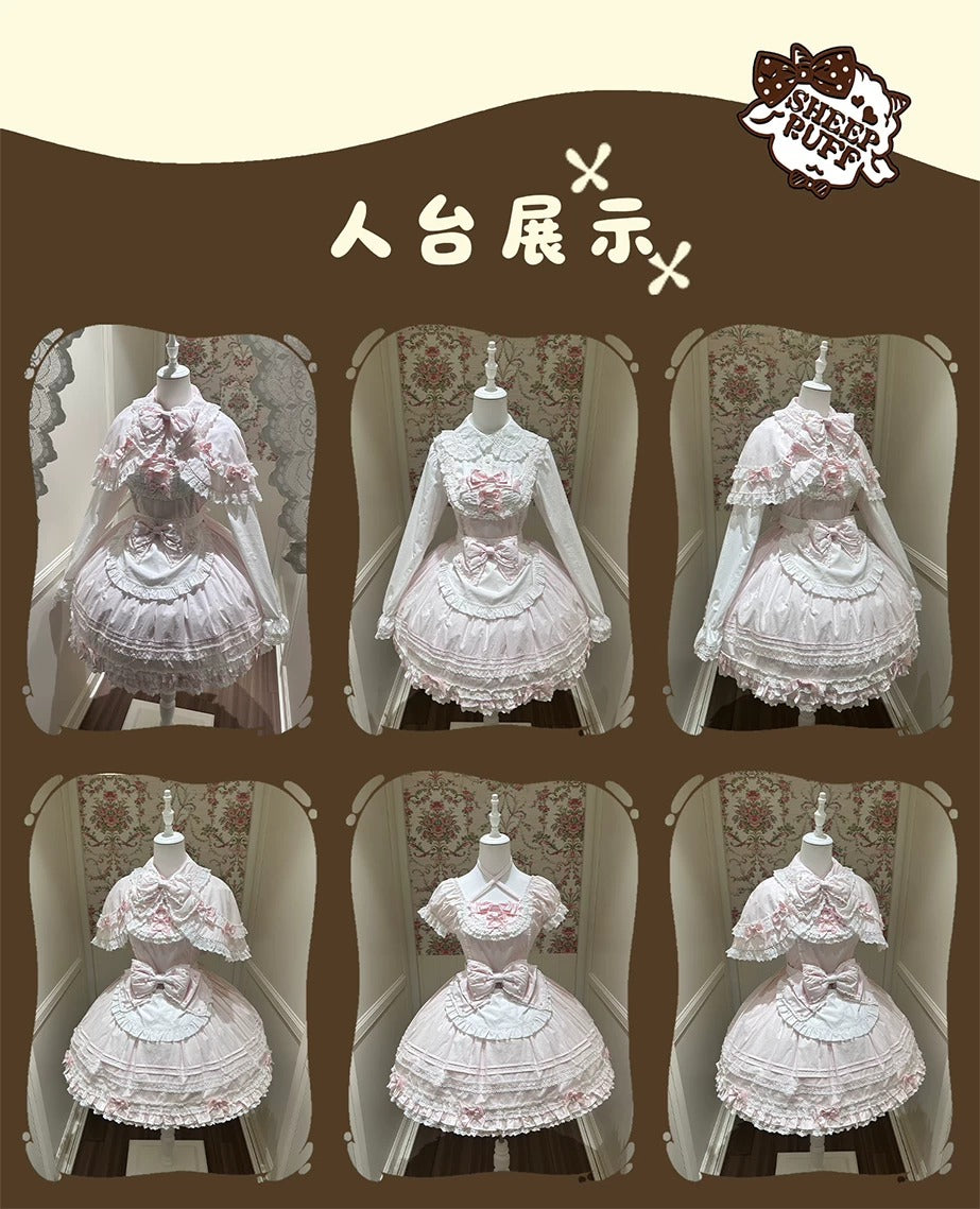 【受注予約~10/13】Pearl Doll ジャンパースカート・ワンピース【Sheep Puff】