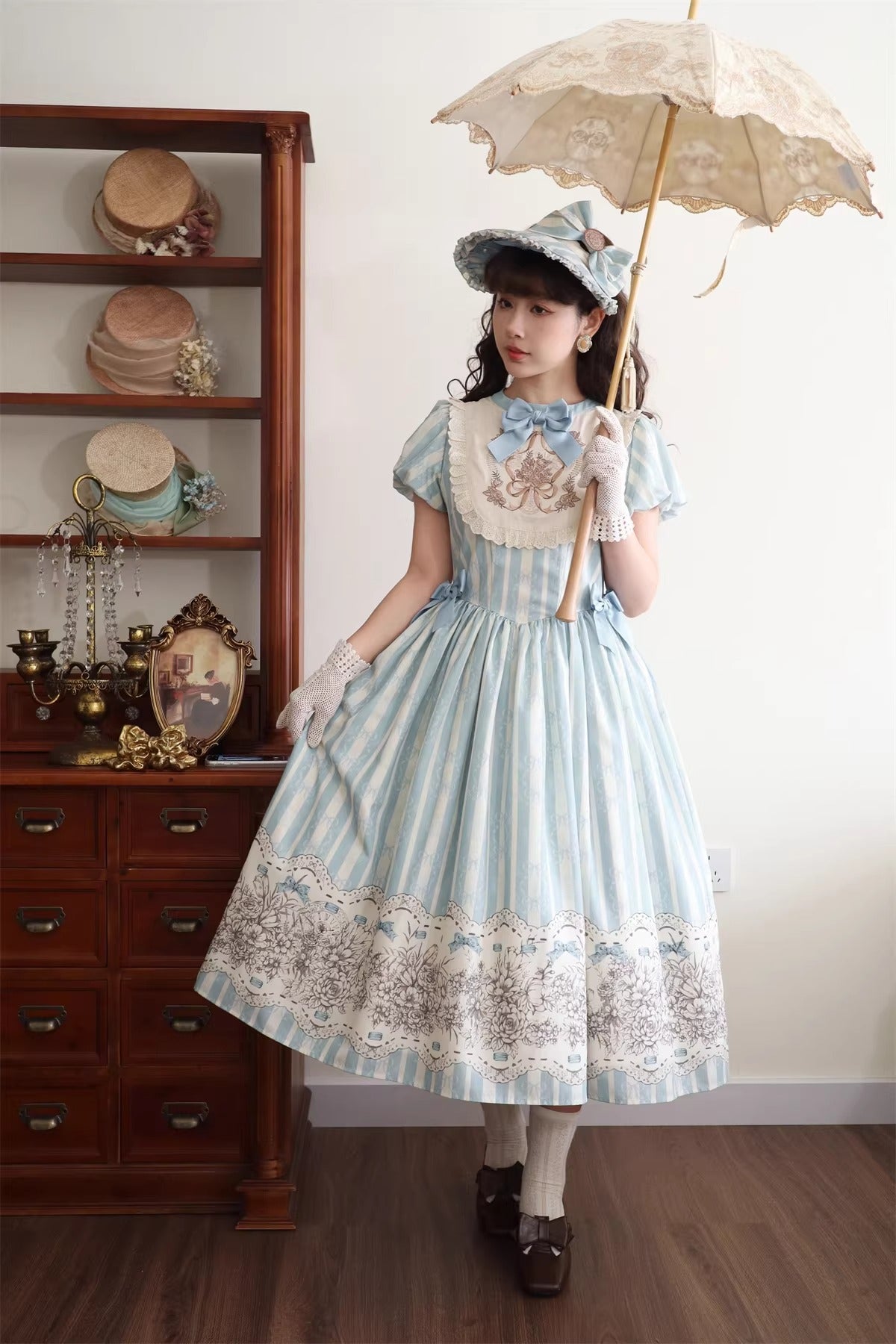 【受注予約~2/22】Flower Clock ワンピース【Dark Star Island】