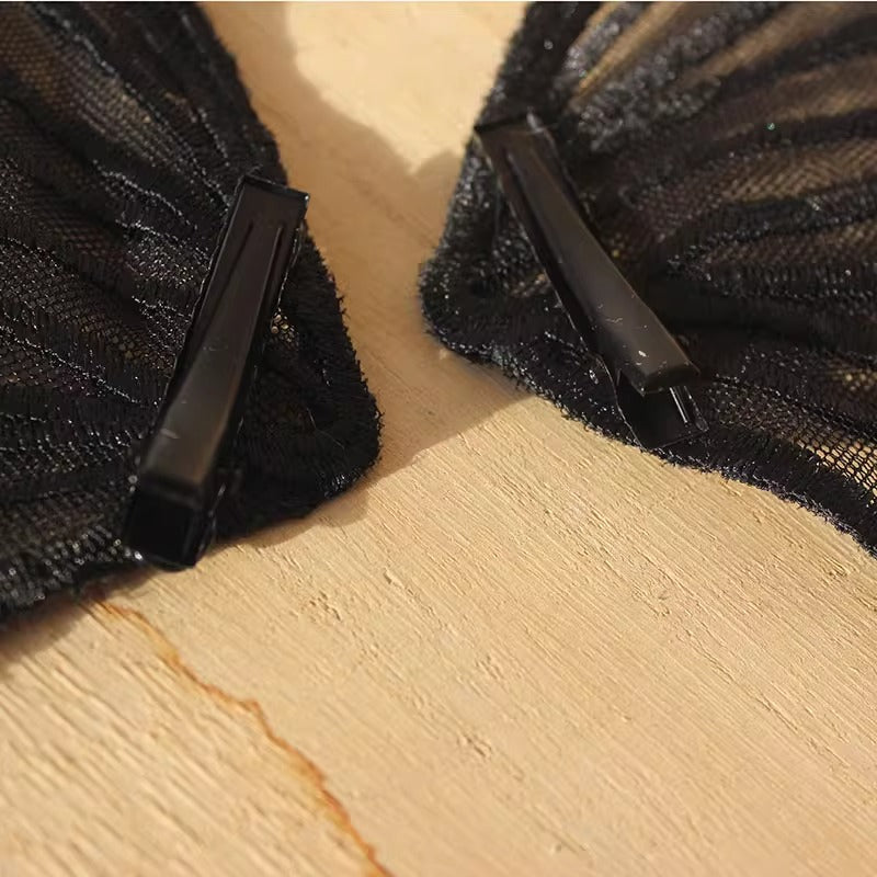 蝶々の羽根 リボンクリップ【鹿系少女手作小铺】