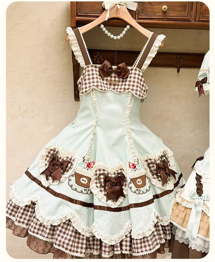 【受注予約~1/26】CupCakes ジャンパースカート【花与珍珠匣】