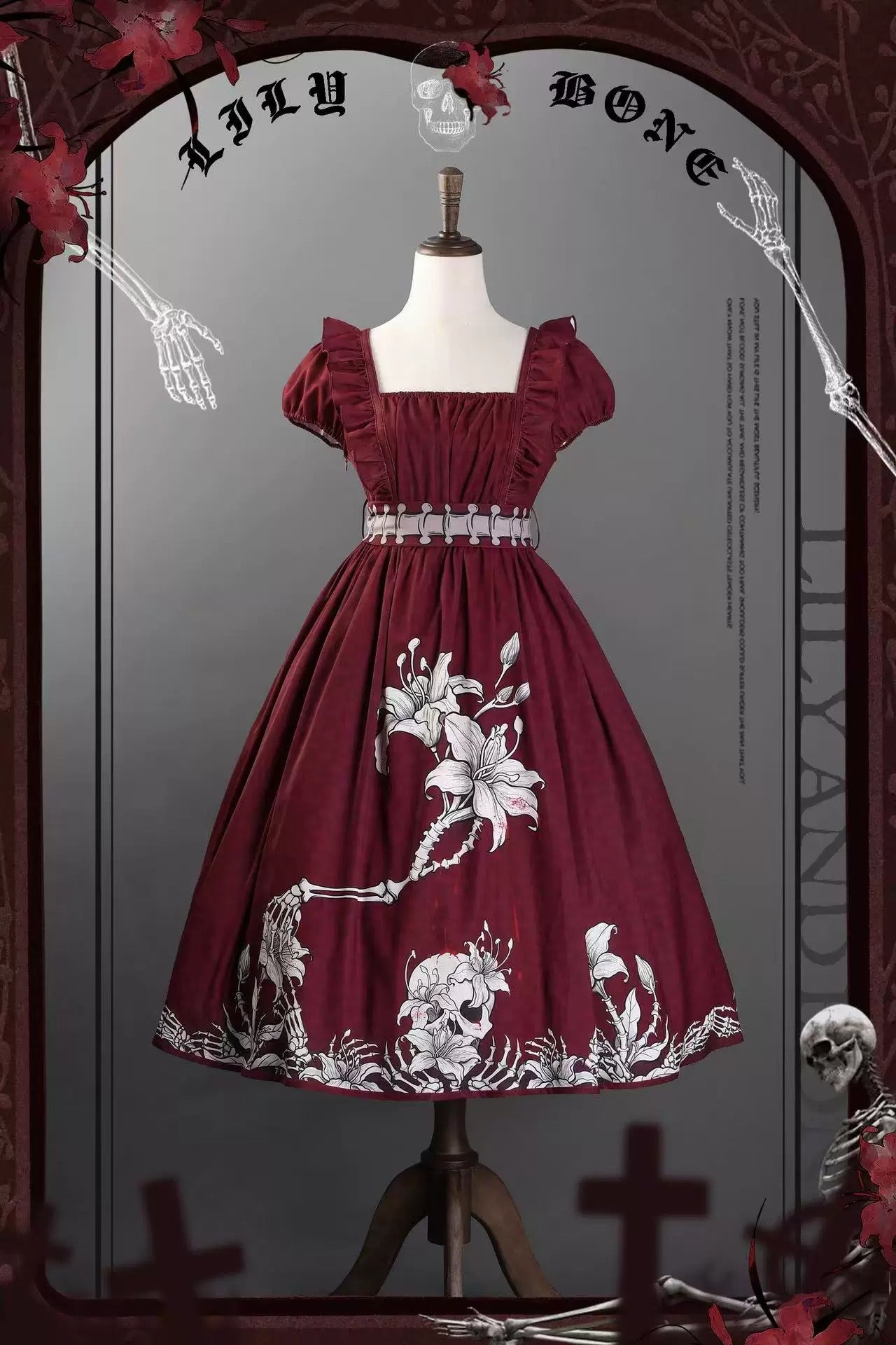 【受注予約~5/10】黒百合 ワンピース・スカート【VantablackStudio】