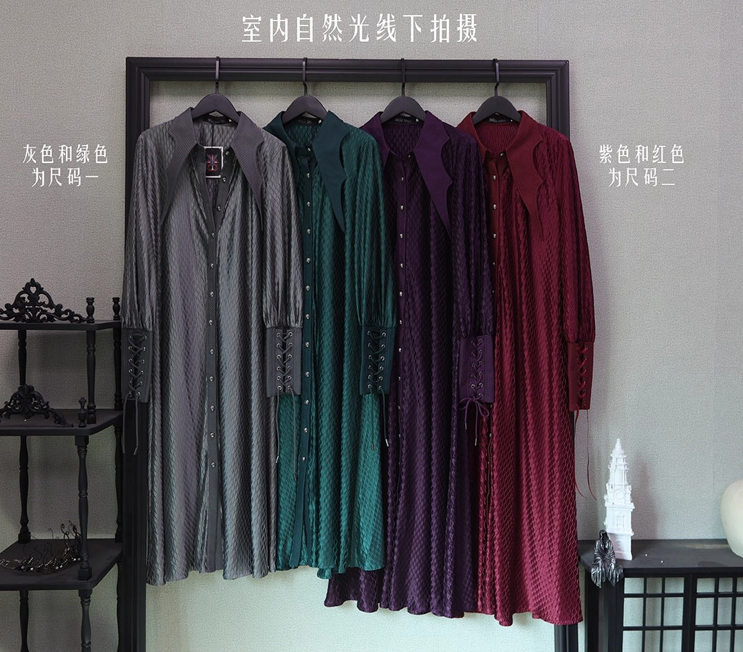 【受注予約~10/16】Twin Dragon ロングブラウス【麋鹿】